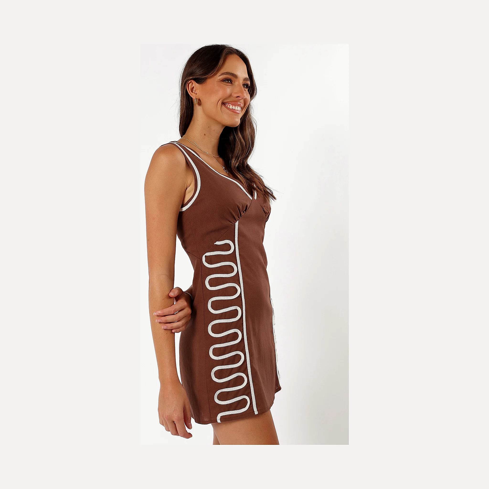 Alexa Mini Dress - Chocolate