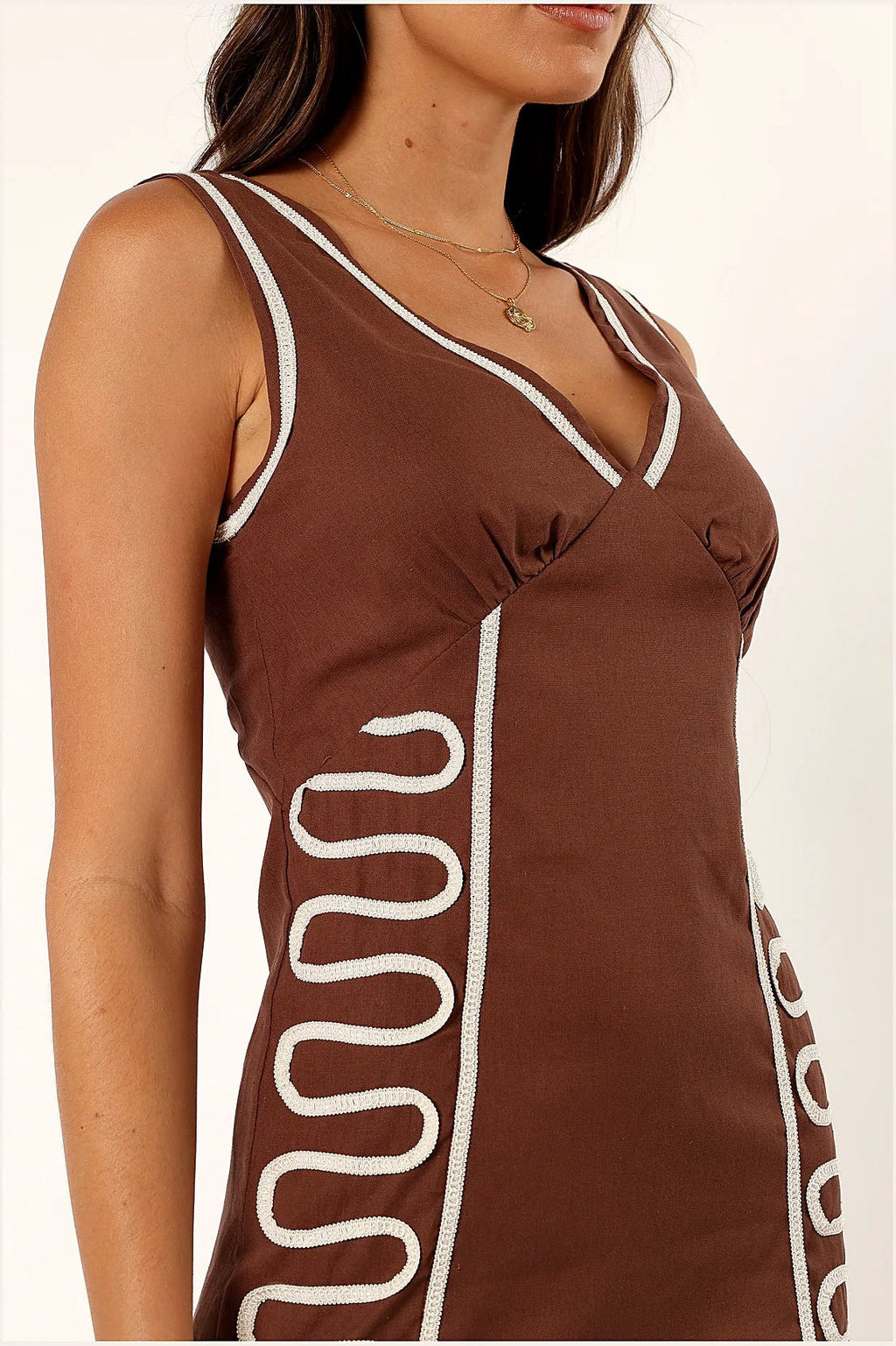 Alexa Mini Dress - Chocolate