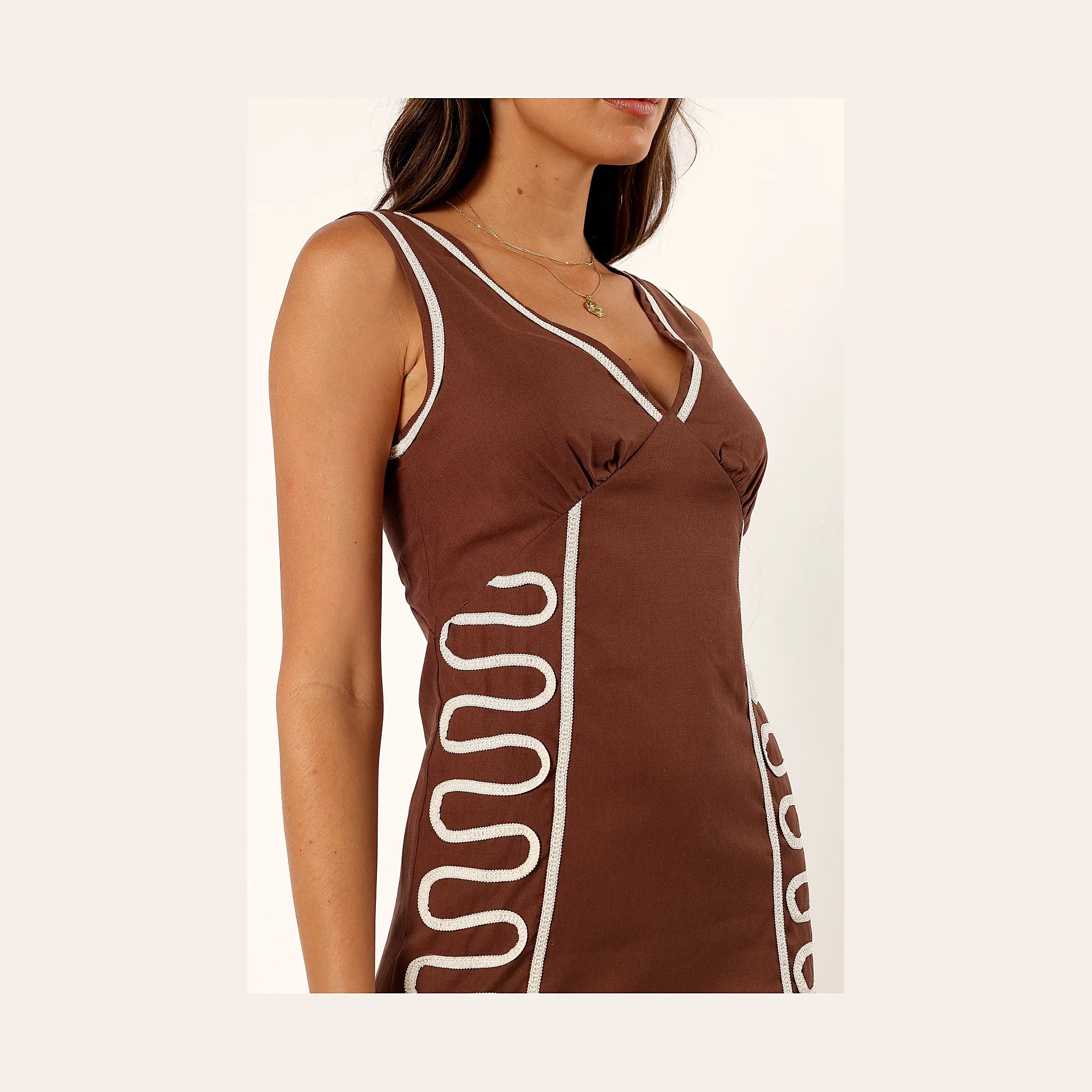 Alexa Mini Dress - Chocolate