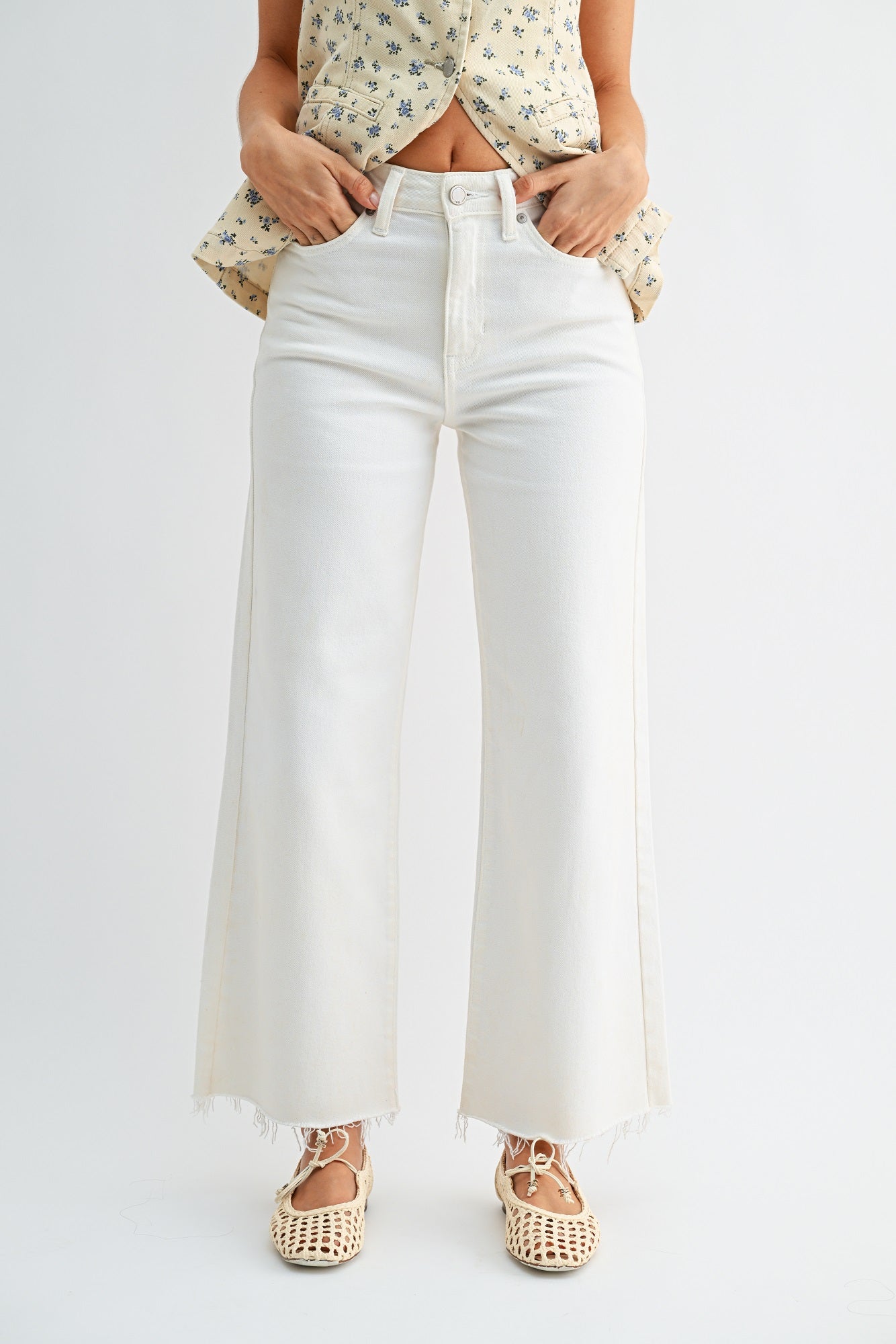 Slim Wide Crop Jean