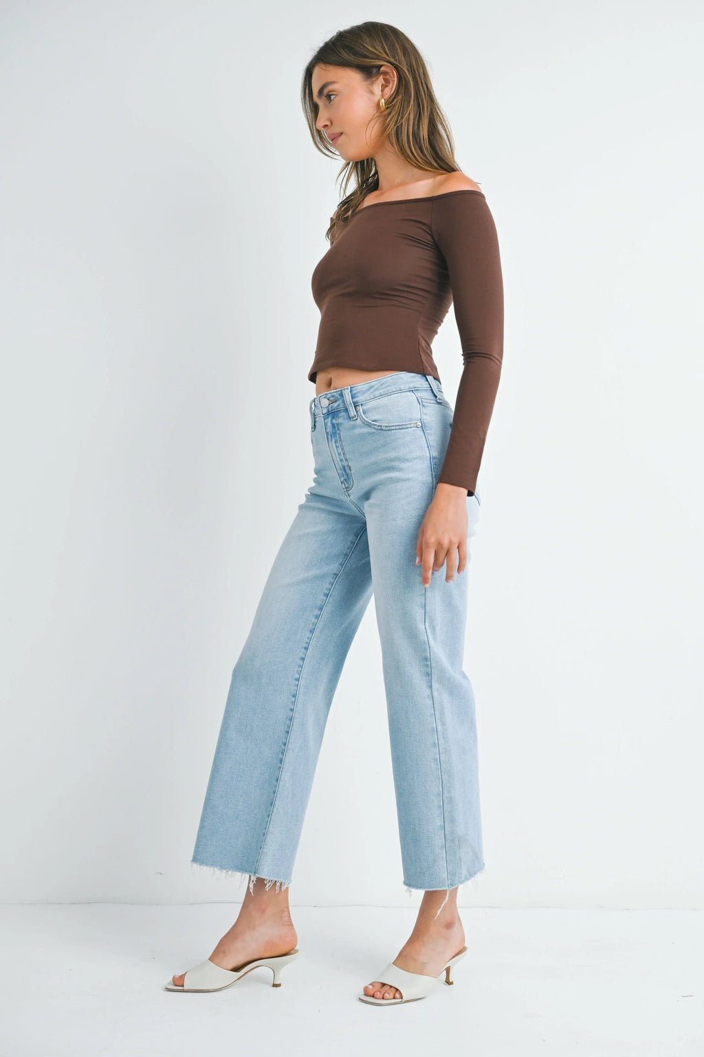 Slim Wide Crop Jean