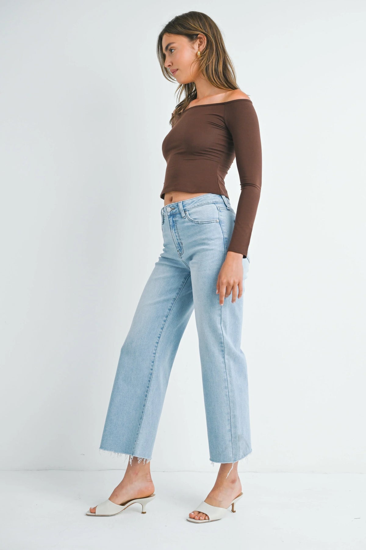 Slim Wide Crop Jean