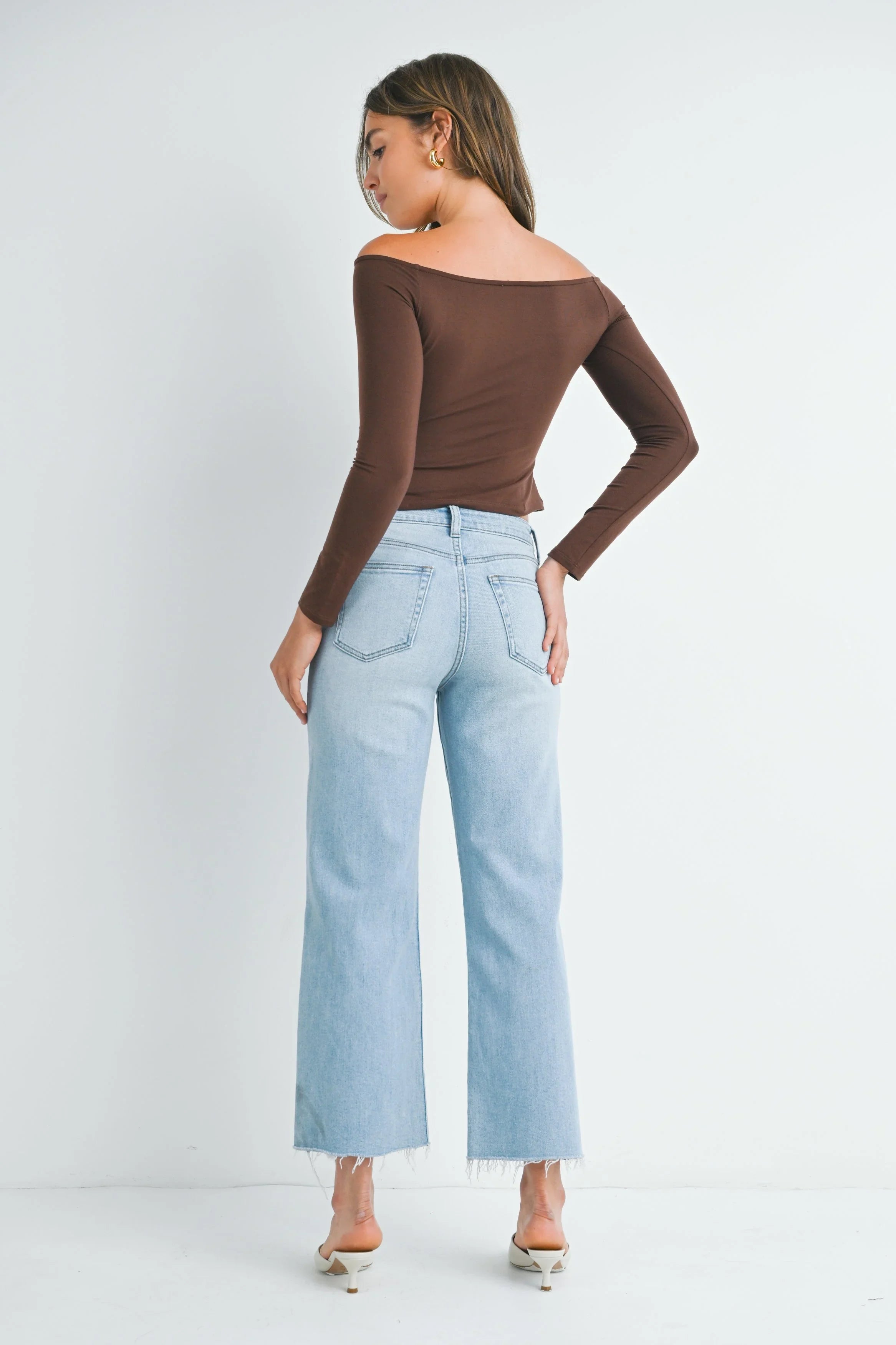 Slim Wide Crop Jean