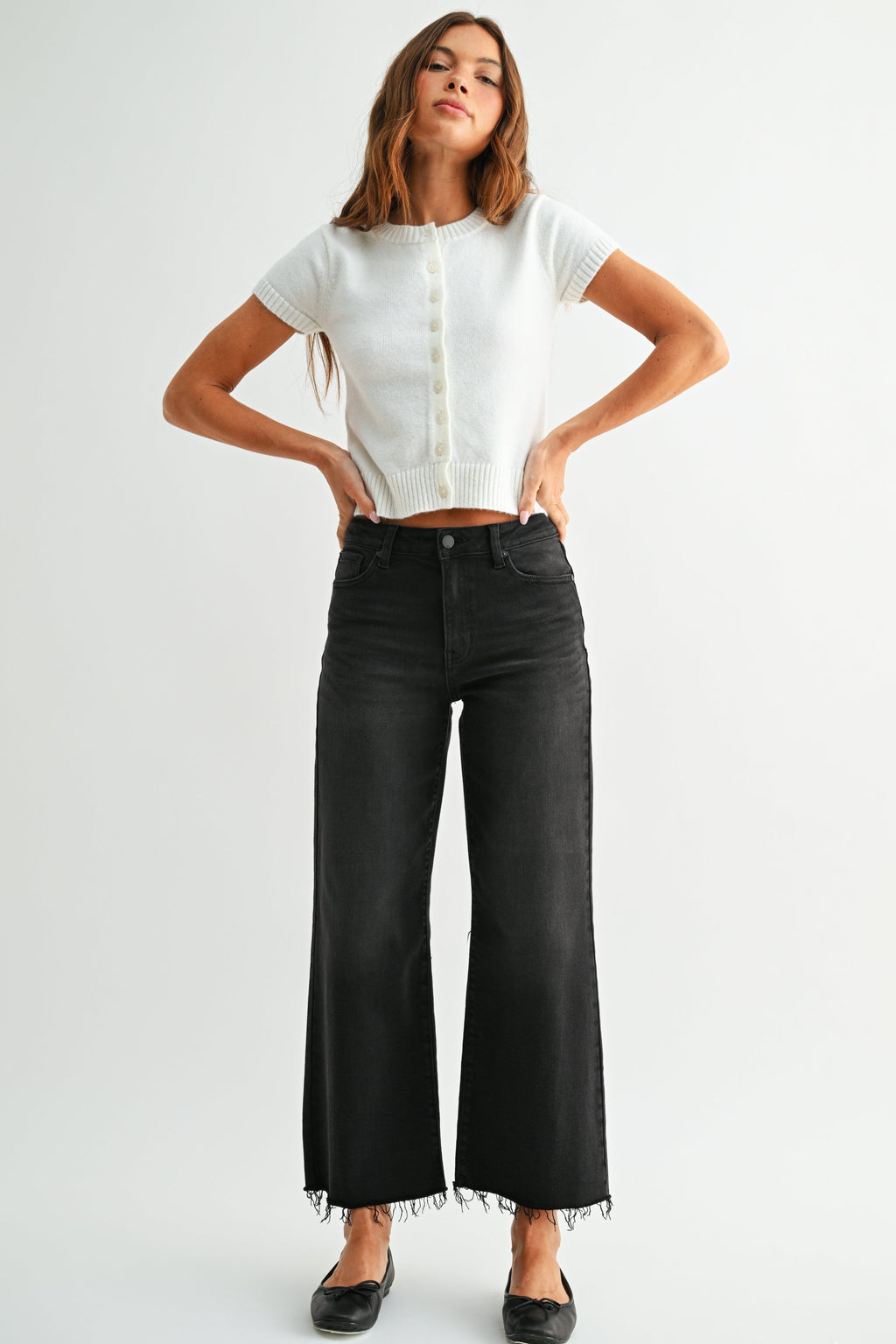 Slim Wide Crop Jean