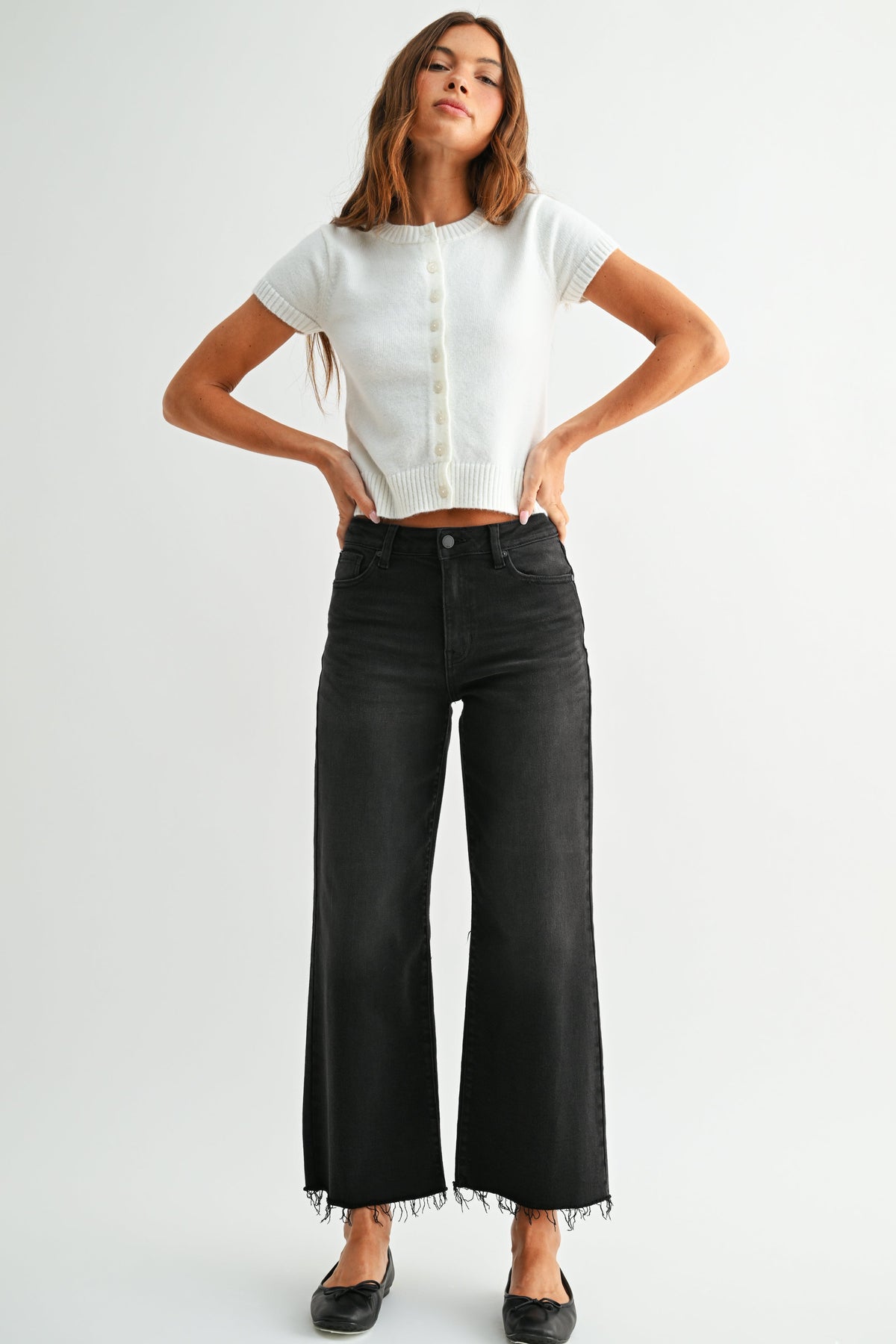 Slim Wide Crop Jean