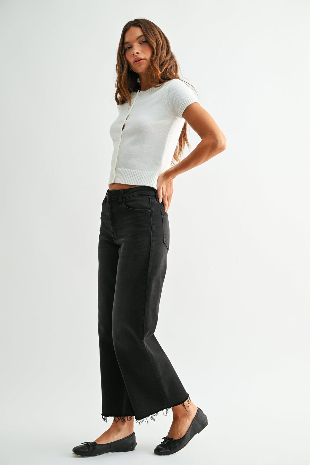 Slim Wide Crop Jean