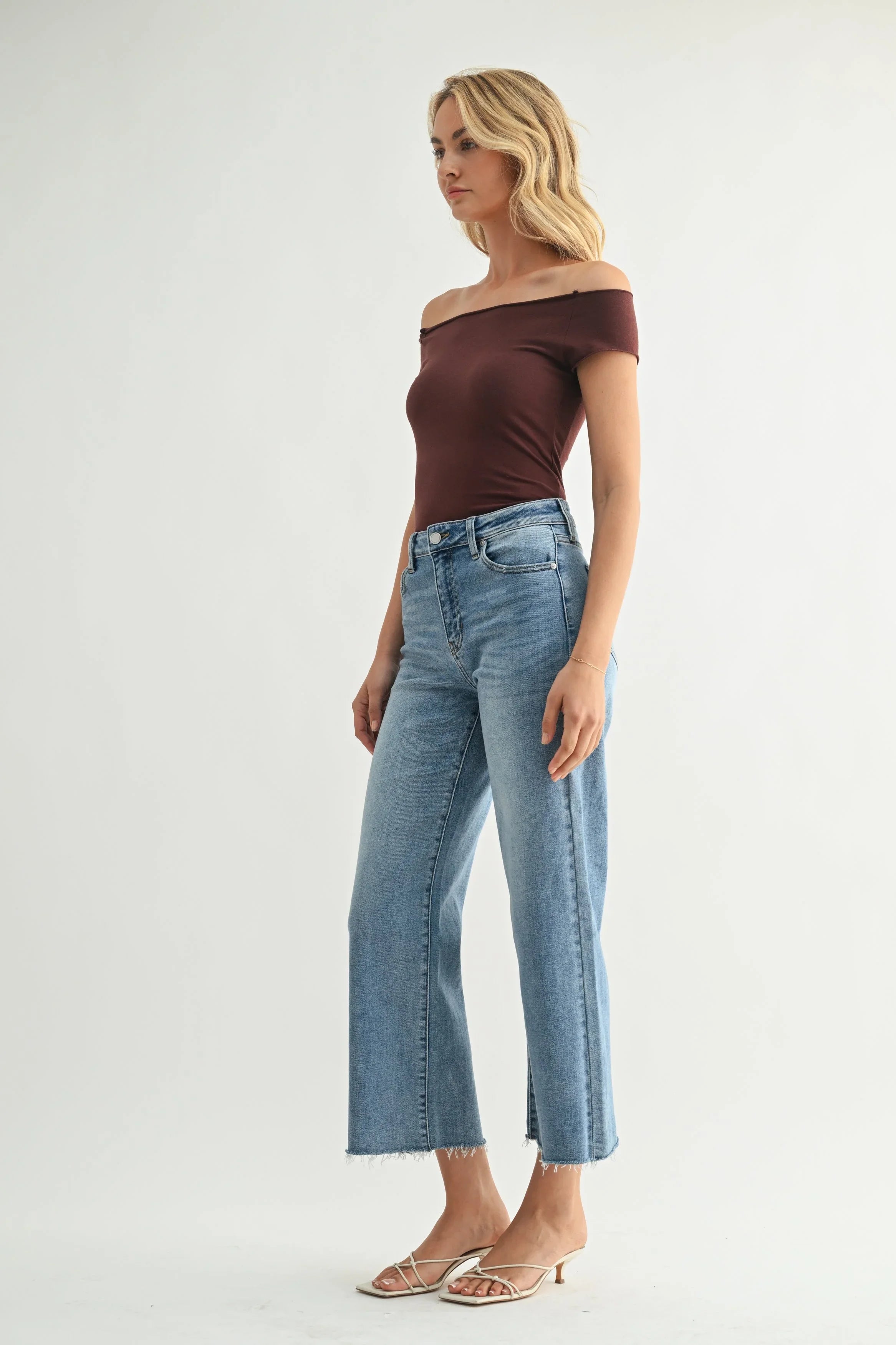 Slim Wide Crop Jean