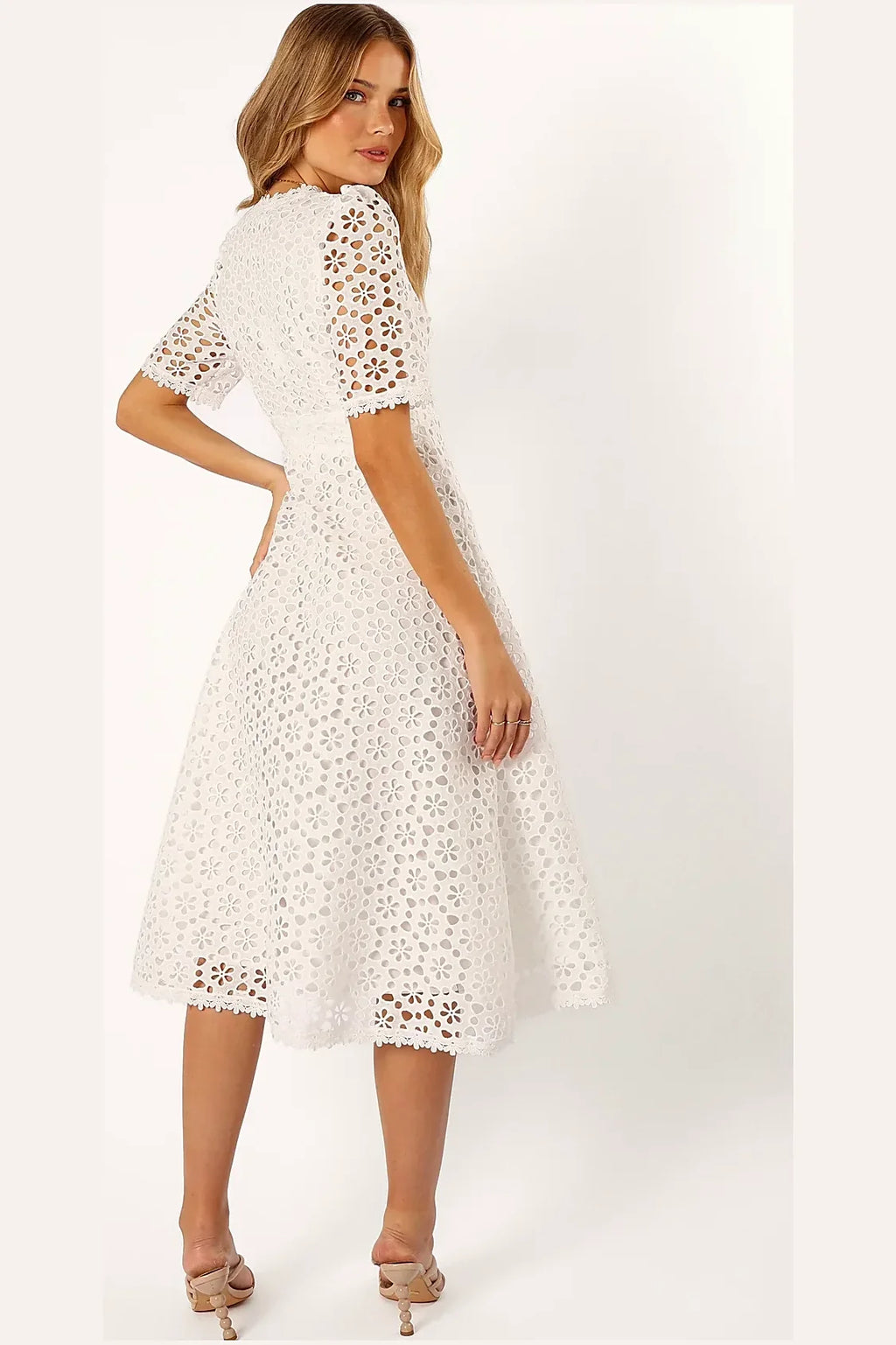 Camellia Midi Dress - White