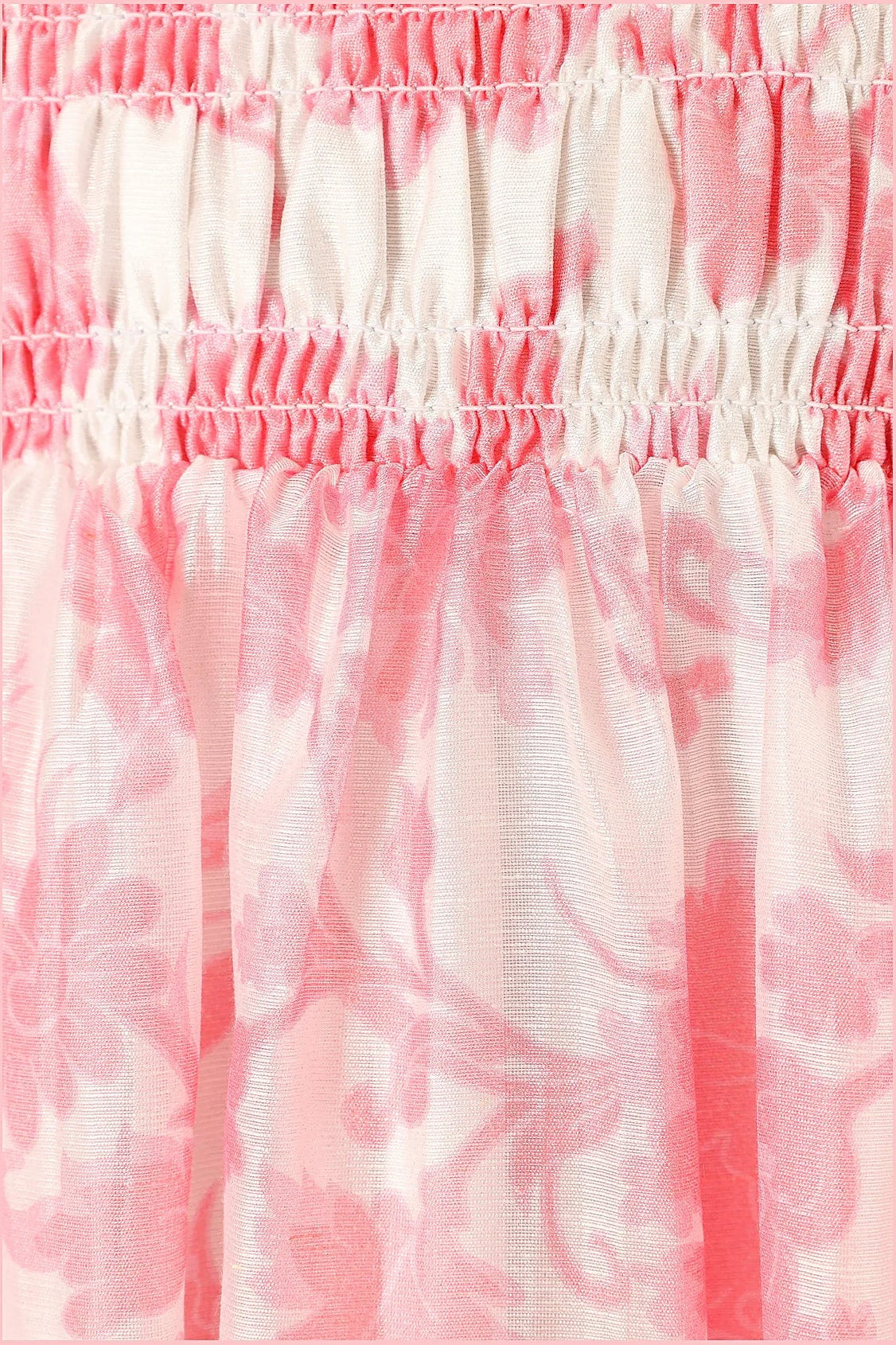 Carter Strapless Midi Dress - Pink Floral