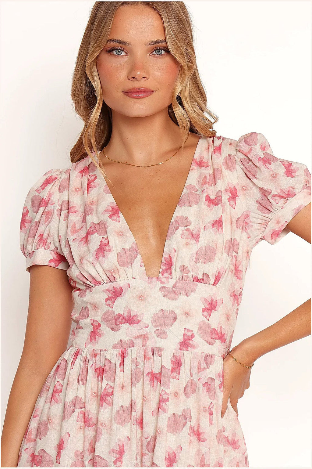 Clementine Mini Dress - Cream Floral
