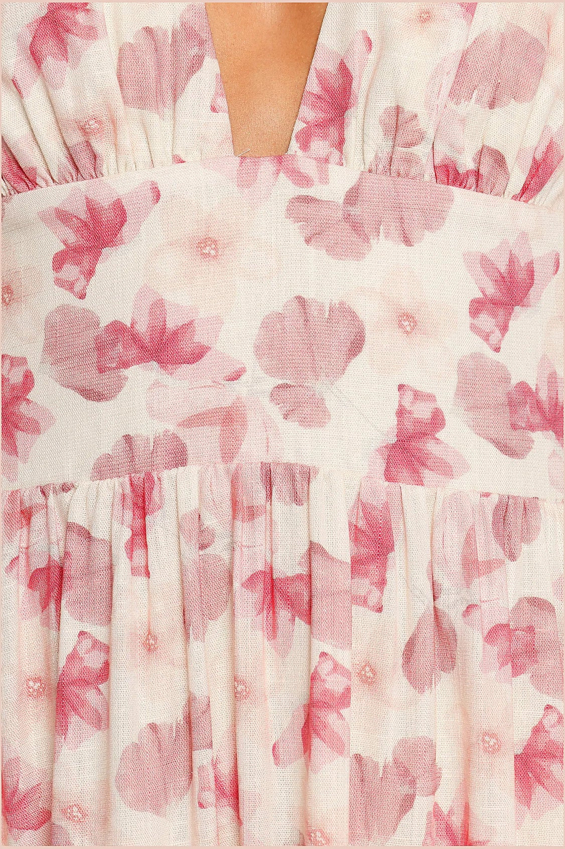 Clementine Mini Dress - Cream Floral