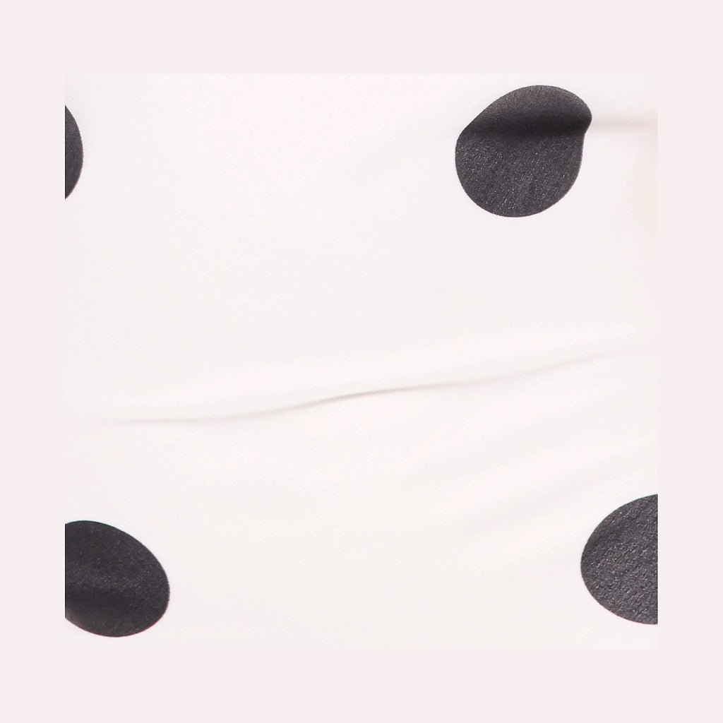 Collette Maxi Dress - White Polka Dot