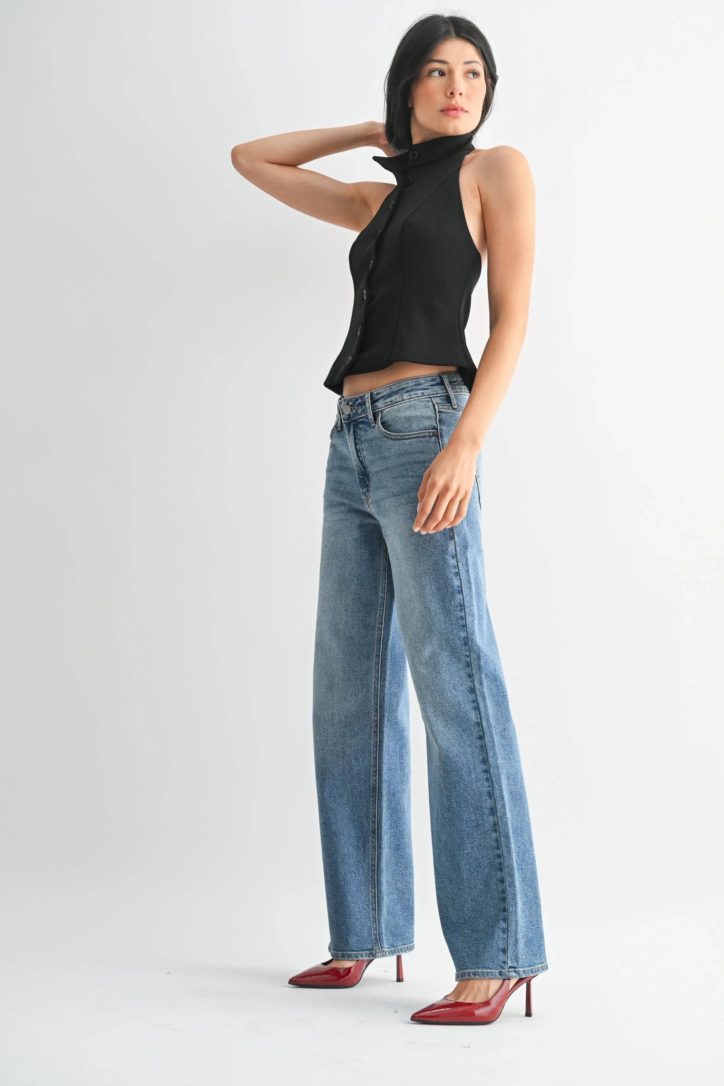 High Rise Straight Jean