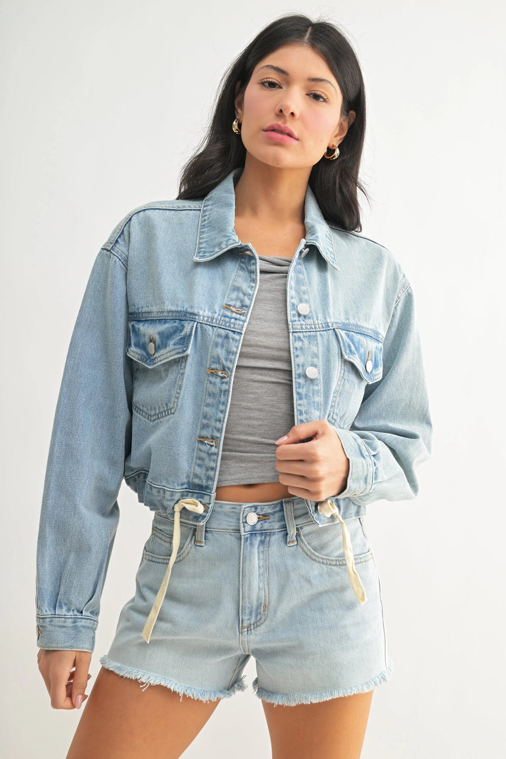 Denim Crop Jacket