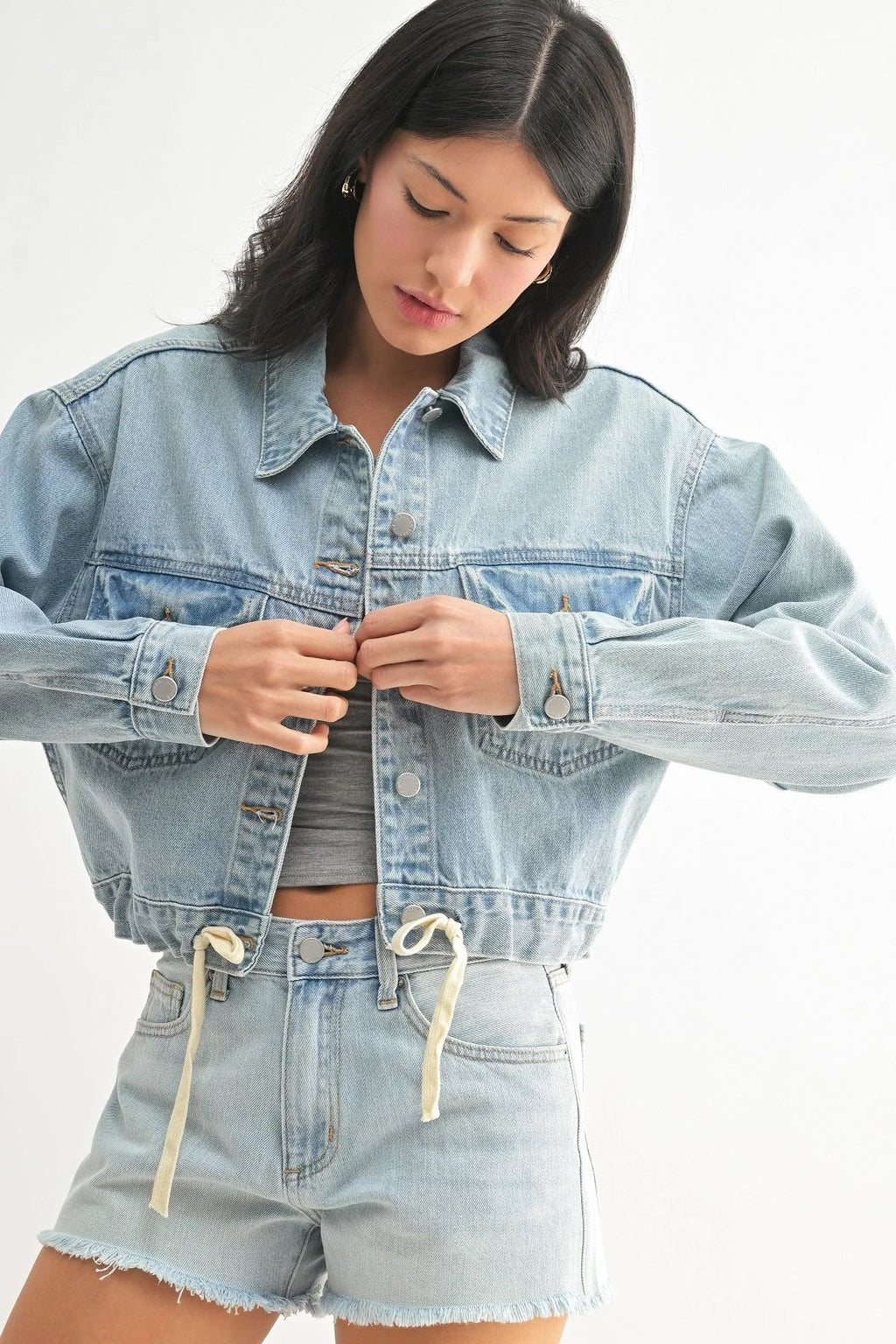 Denim Crop Jacket