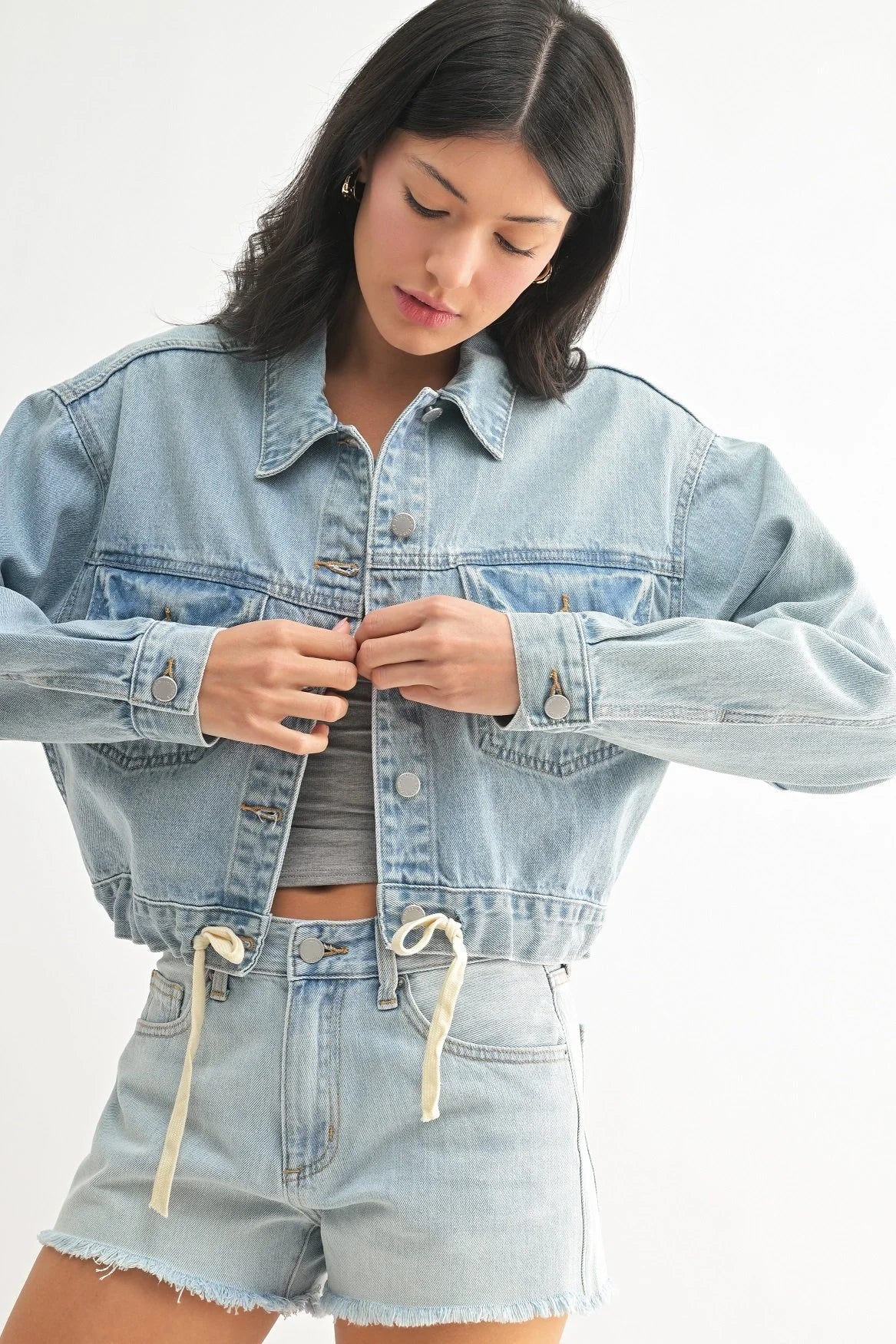 Denim Crop Jacket
