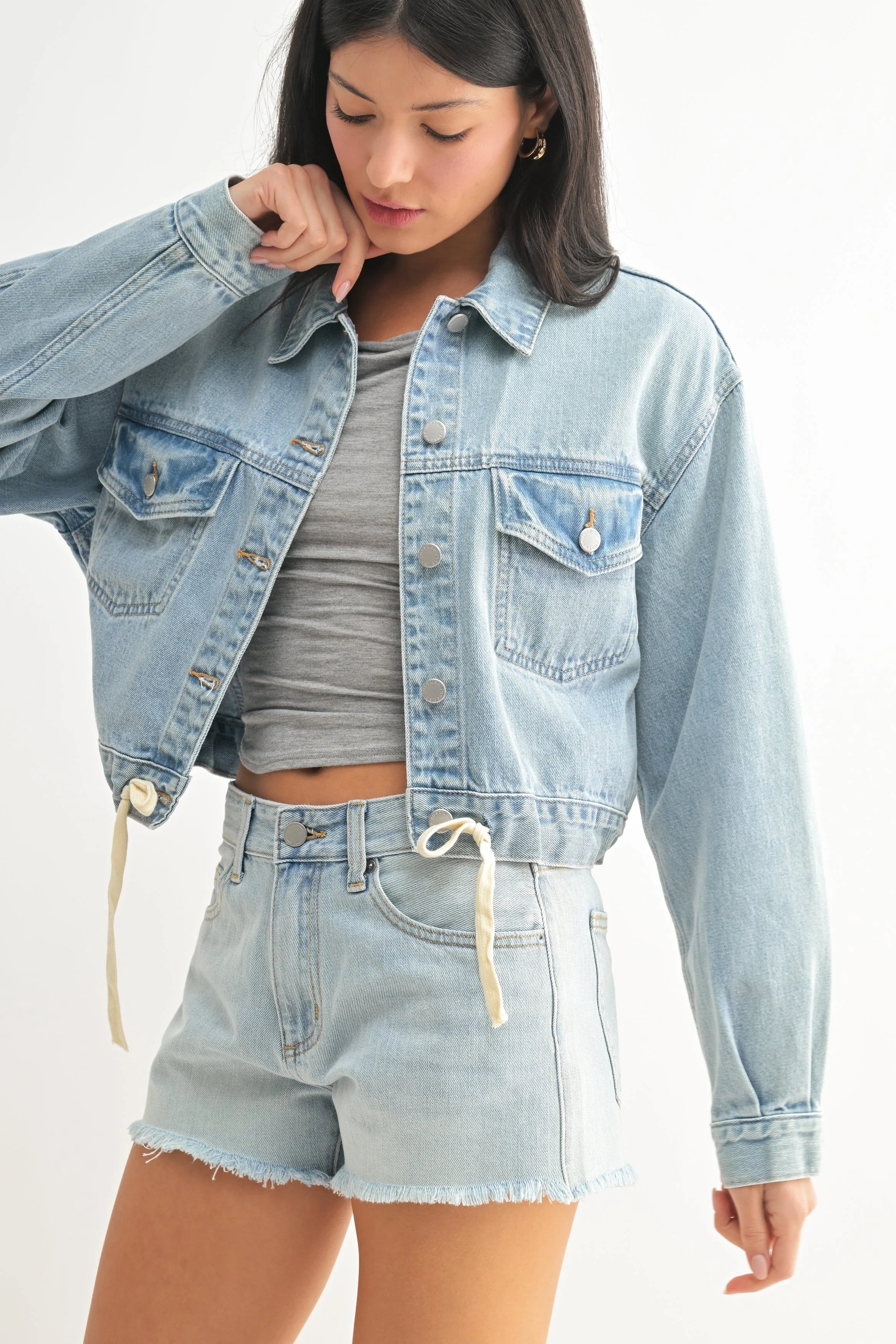Denim Crop Jacket