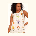 Mini dress in a multicoloured flower print