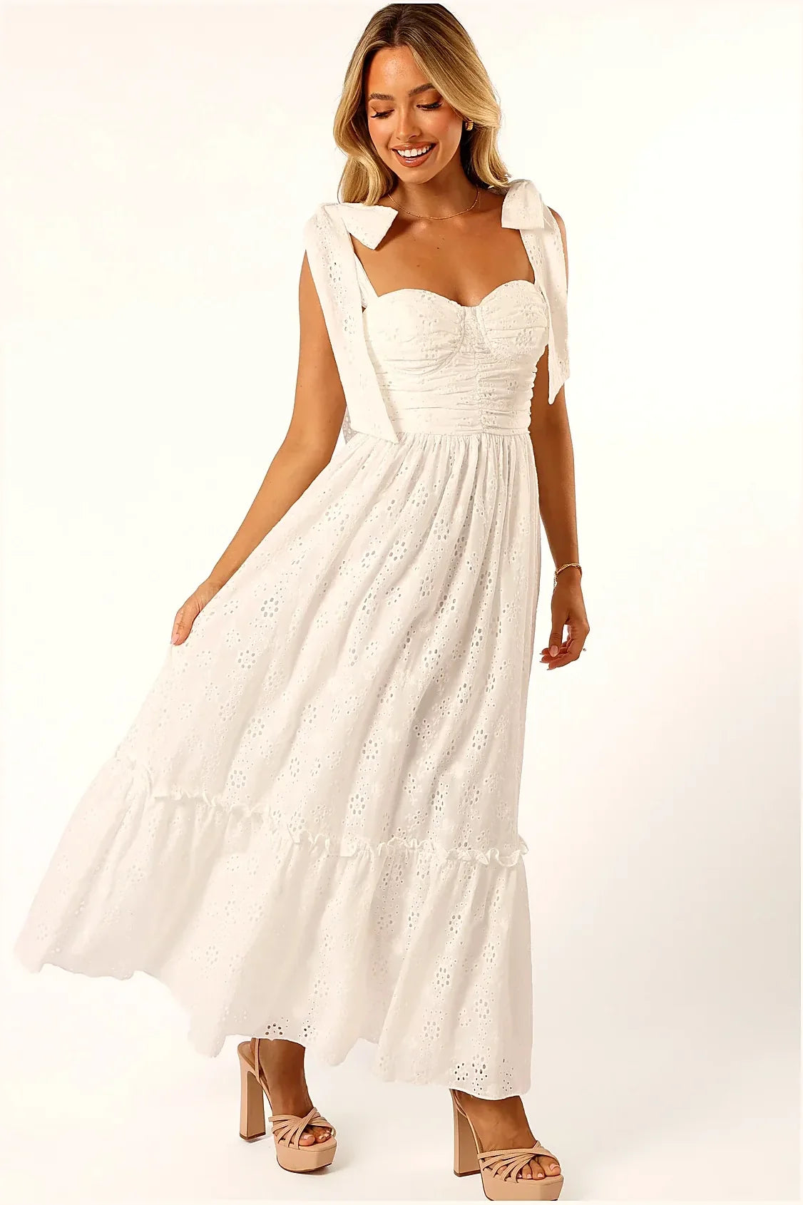 Fiora Maxi Dress - White