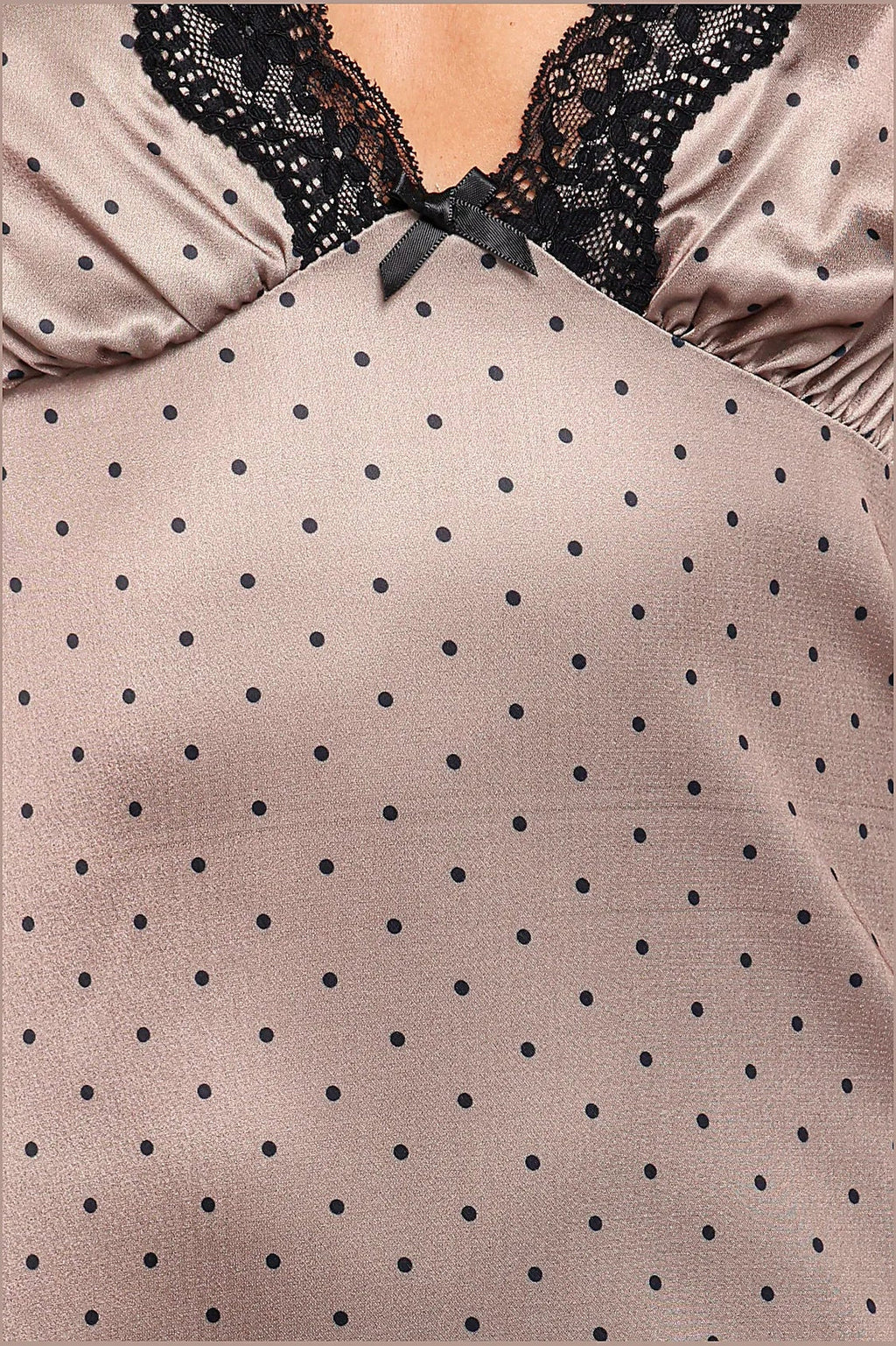 Joselyn Lace Maxi Dress - Polka Dot