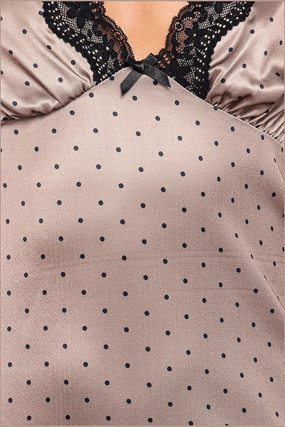 Joselyn Lace Maxi Dress - Polka Dot