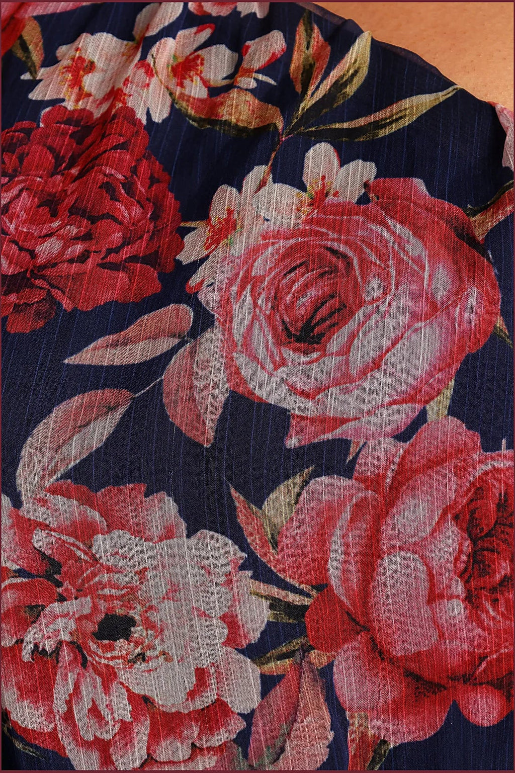 Layley One Shoulder Maxi Dress - Navy Floral