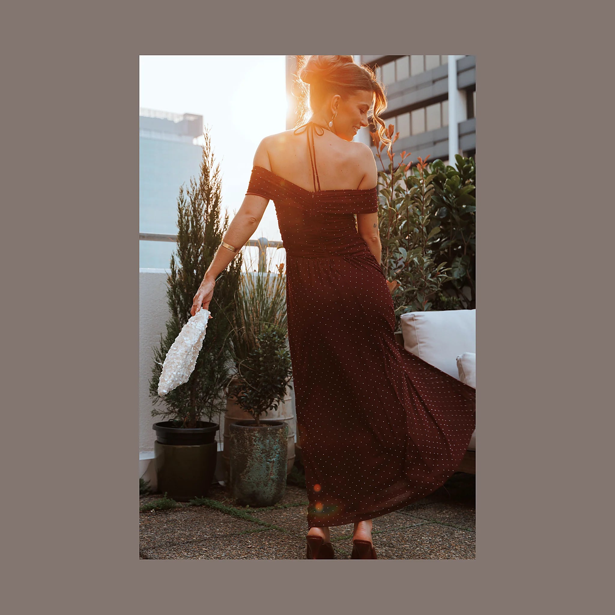 Mayven Maxi Dress - Burgundy