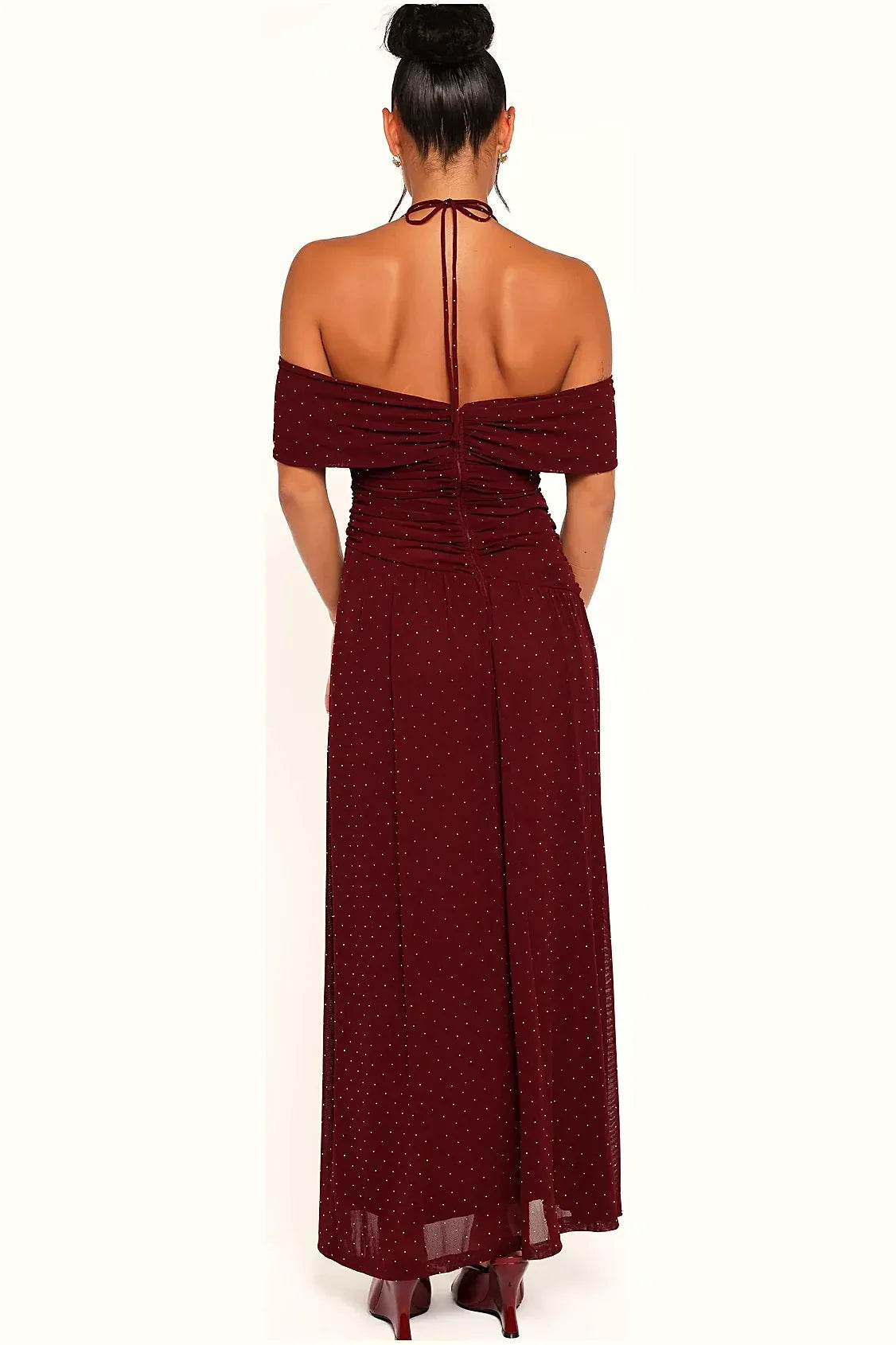 Mayven Maxi Dress - Burgundy