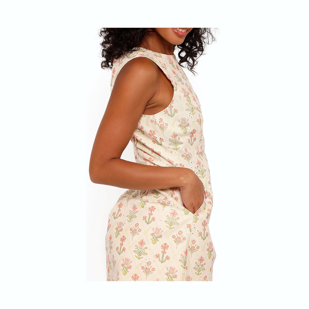 Memphis Mini Dress - Coral Floral