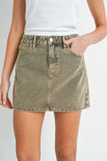 Ultra-short micro mini length on a streamlined skirt