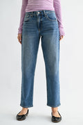Structured cotton blend with gentle give