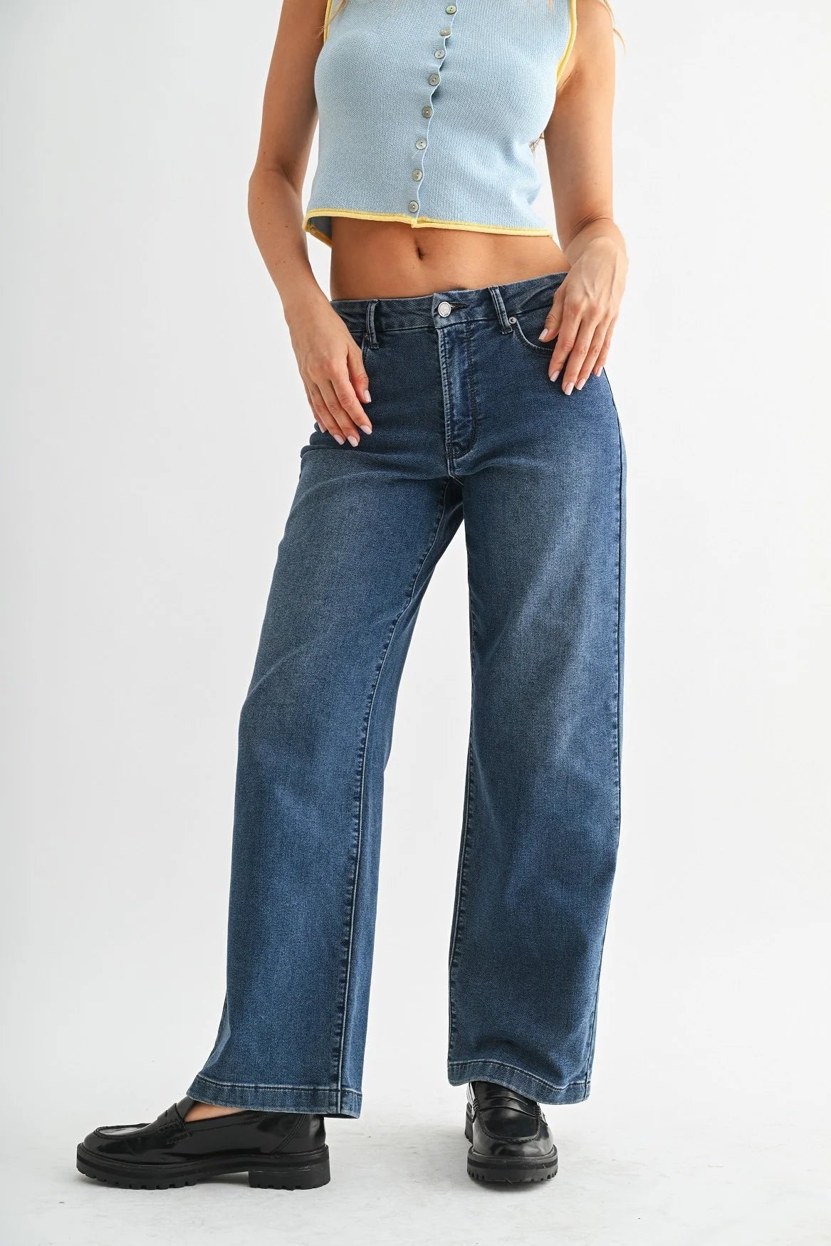 Slim Wide Sweat Jean