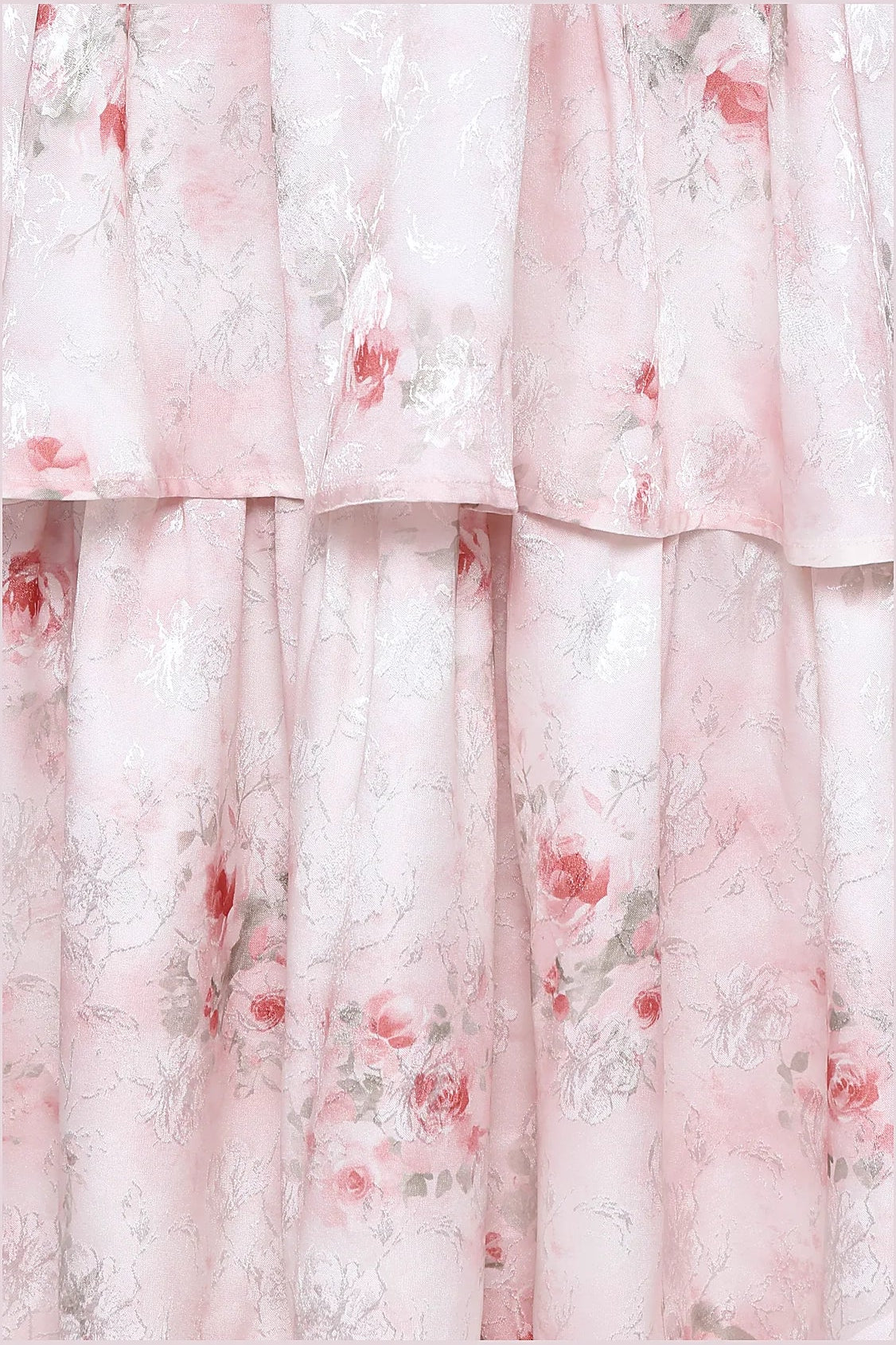 Natarsha Maxi Dress - White Pink Floral