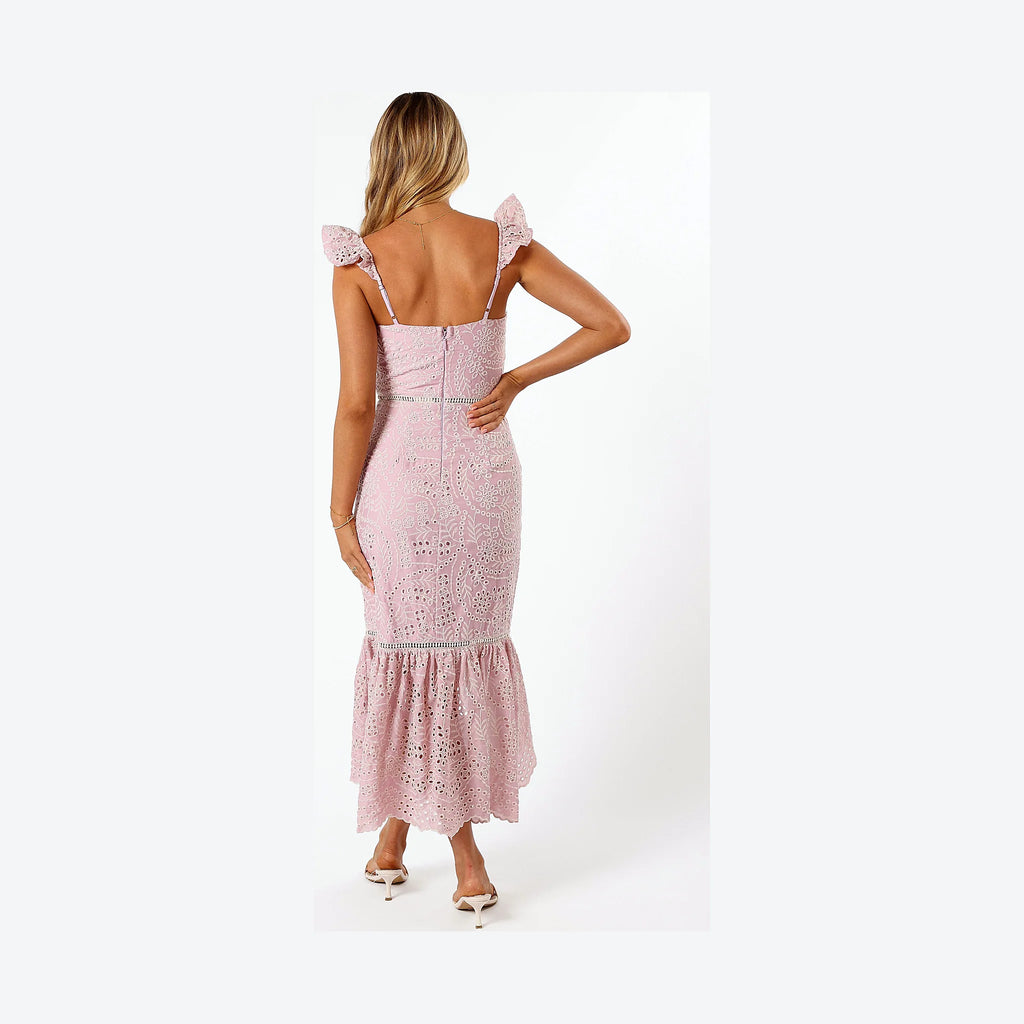 Novella Midi Dress - Pink