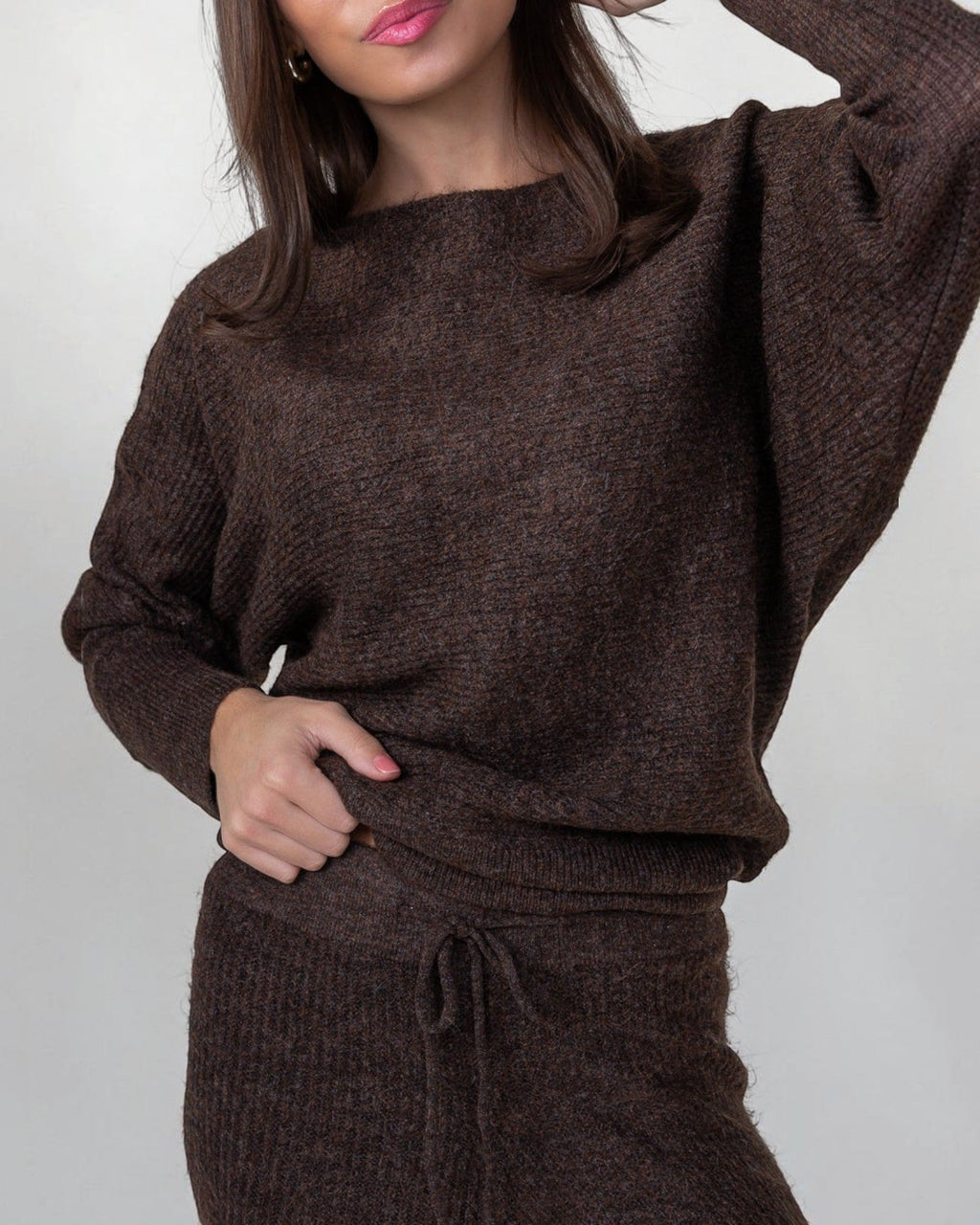 Knit Sweater - Brown