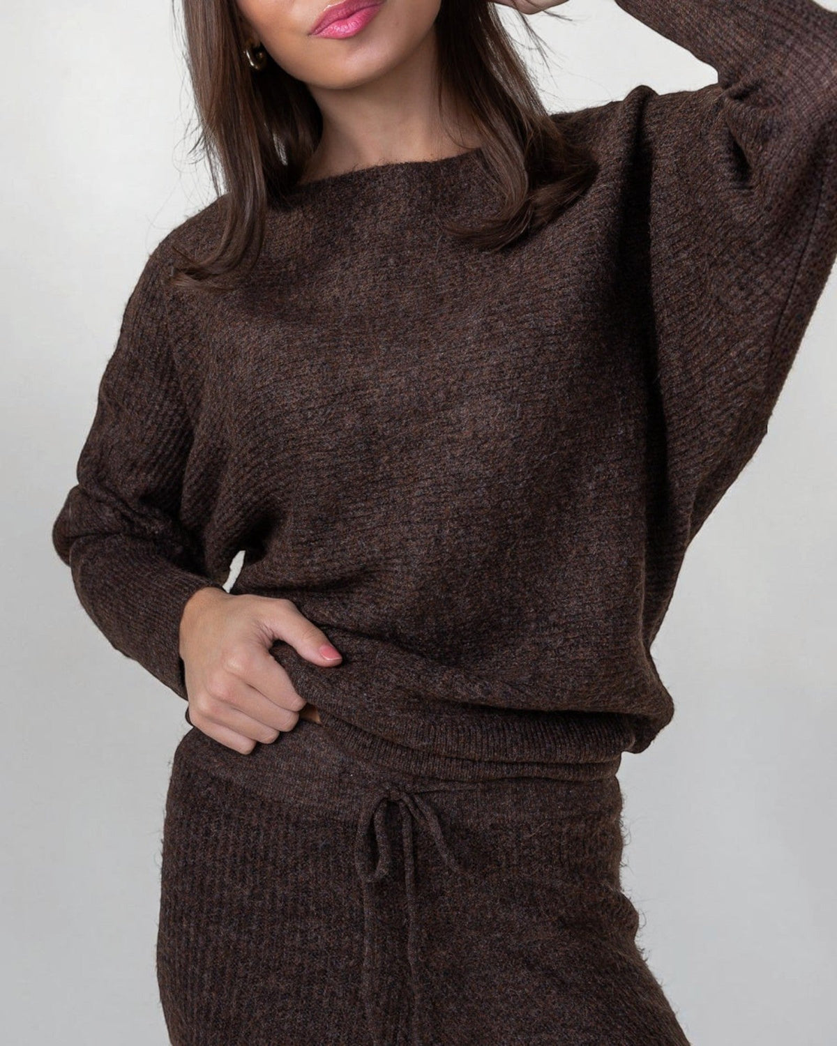 Knit Sweater - Brown