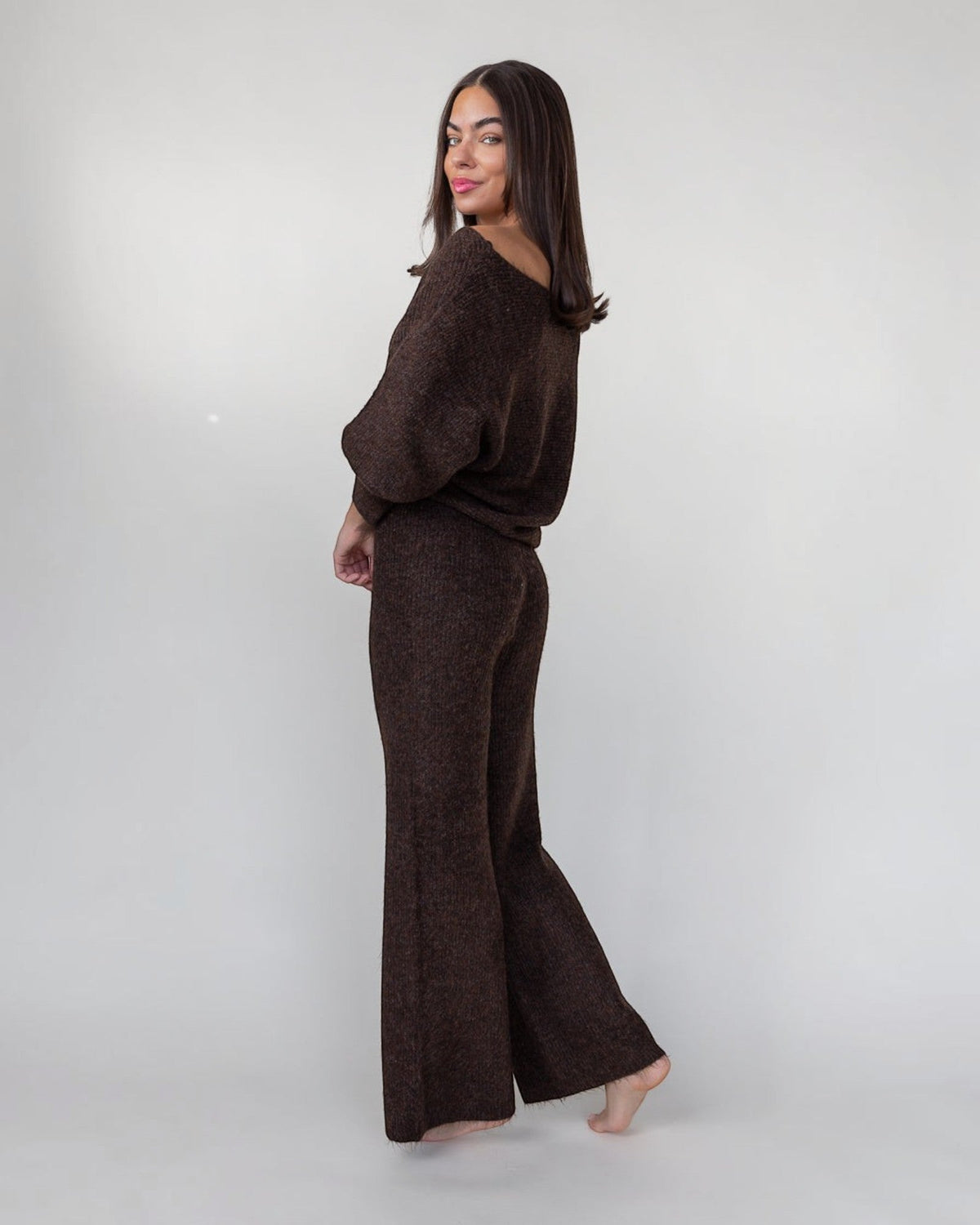 Knit Sweater - Brown