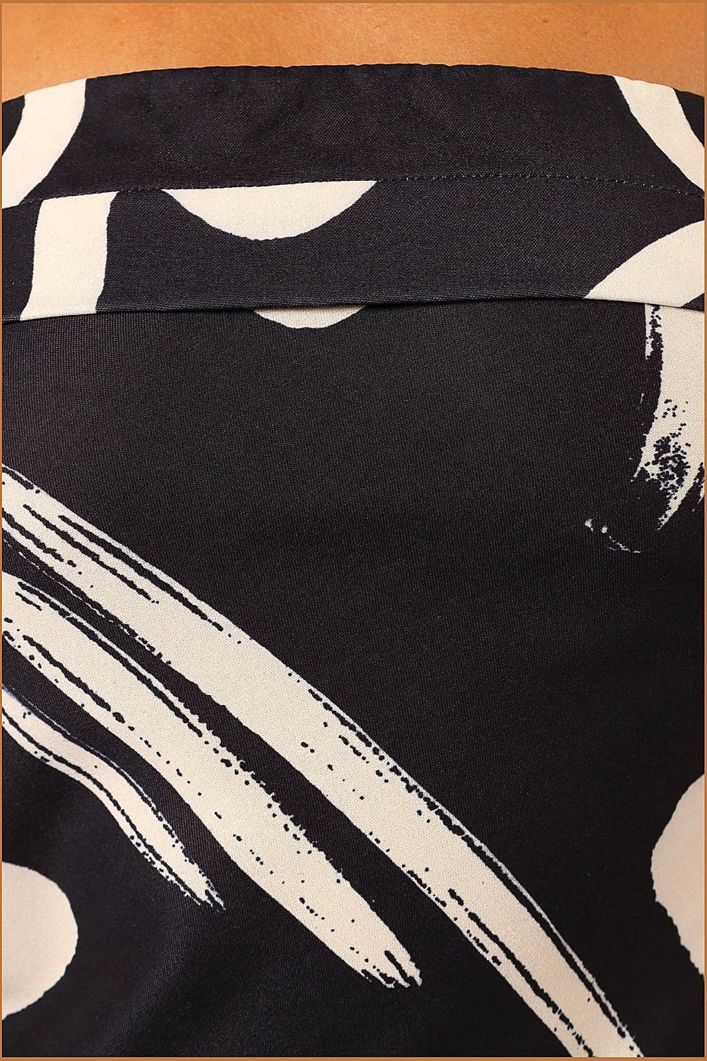 Remmie Strapless Maxi Dress - Black/White