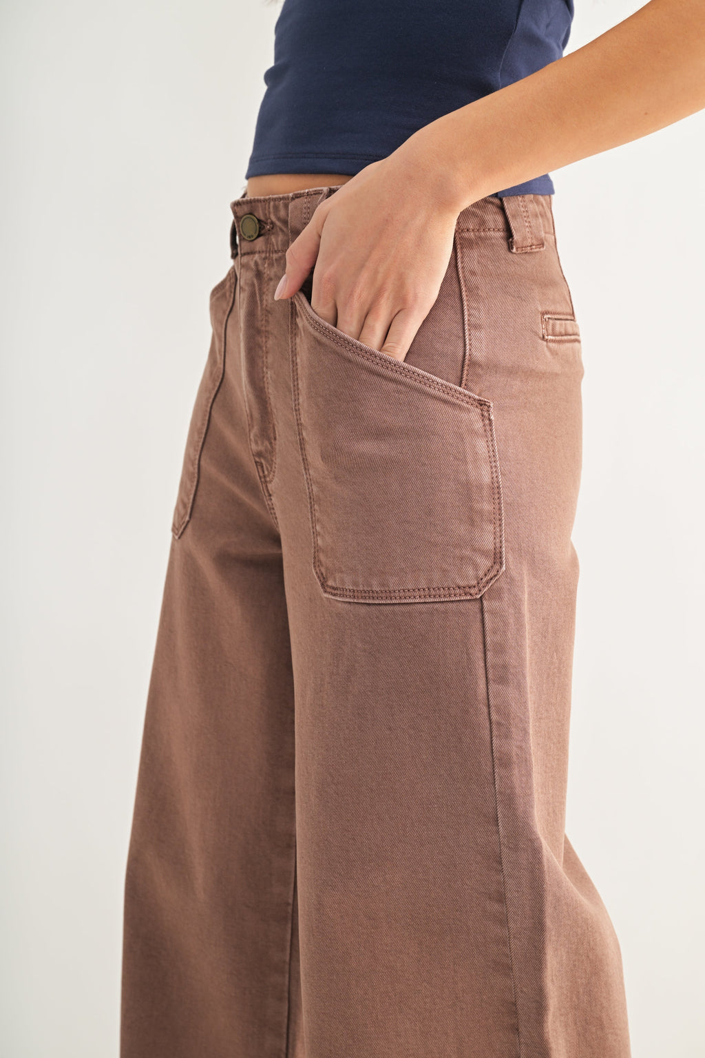 Relaxed fit through the hips on stretch denim