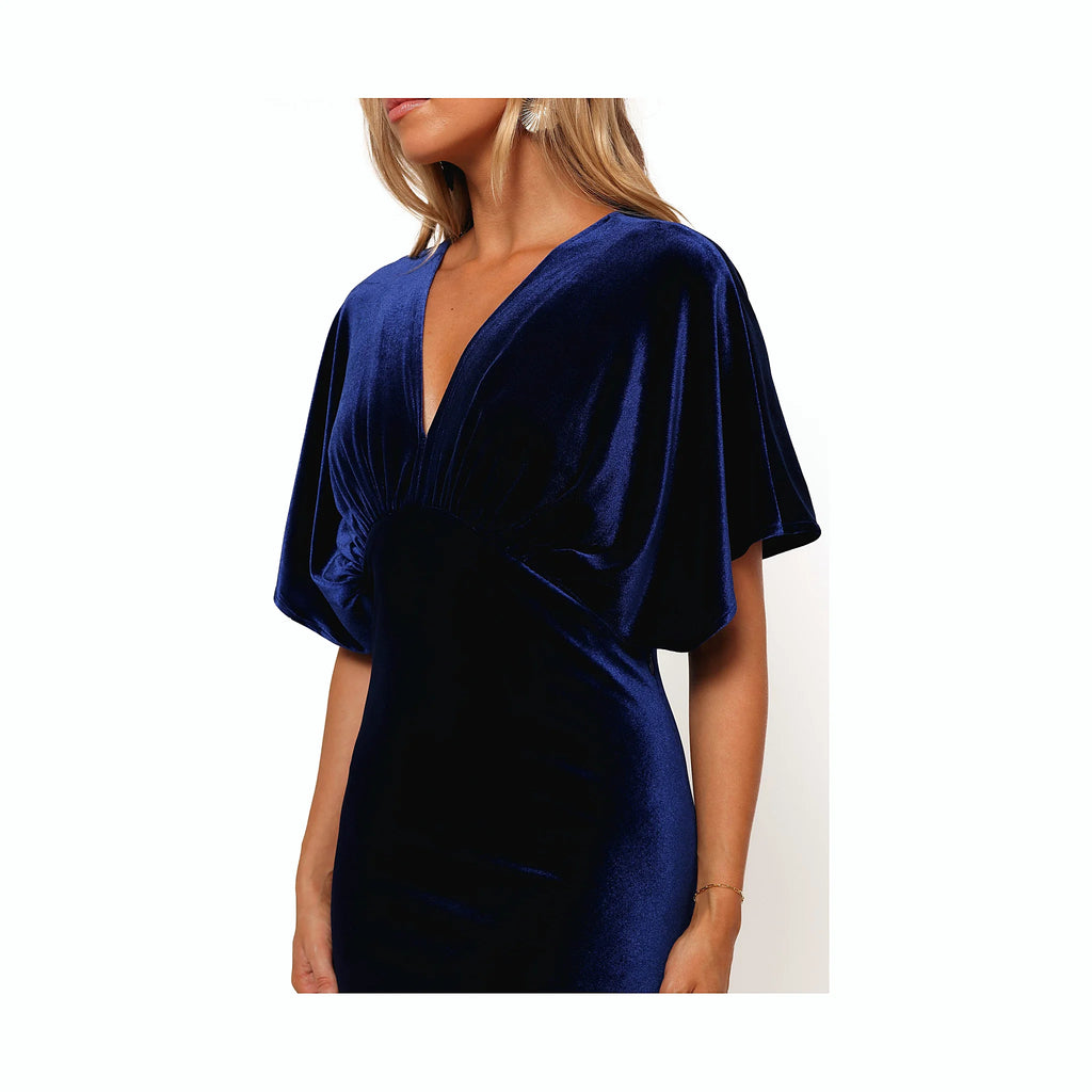 Ricki Velvet Maxi Dress - Midnight