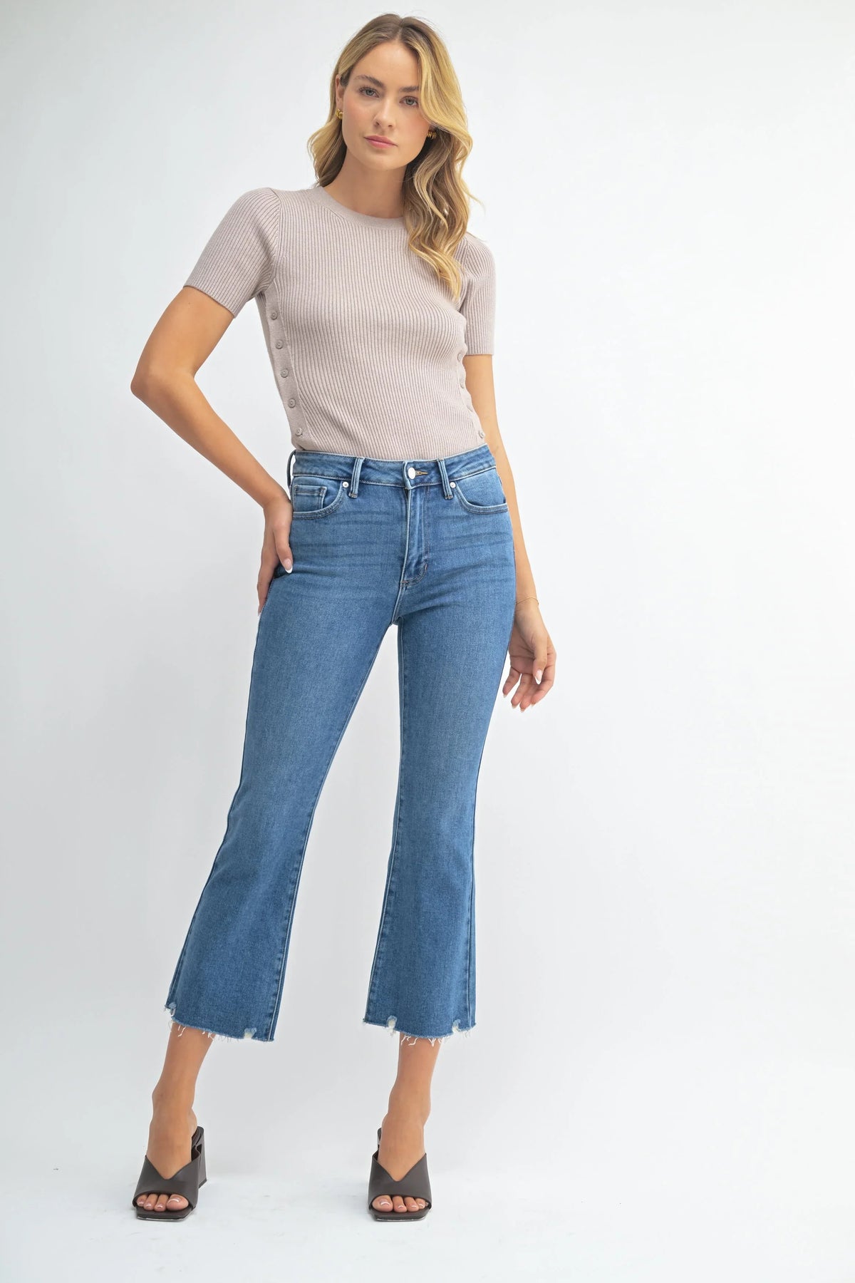 Cropped Flare Jean